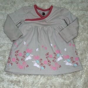Tea Collection Asian-inspired wrap neck cotton dress Size 6-12M